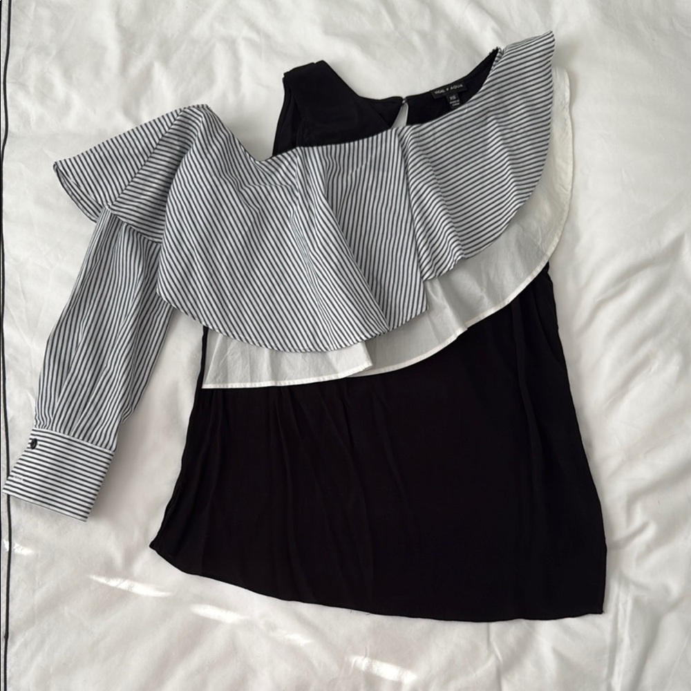 Yigal x Aqua Striped Blouse